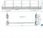 Aluminium gangway for passenger vessels