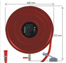 Firehose reel with firehose